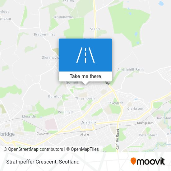 Strathpeffer Crescent map