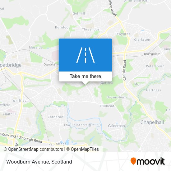 Woodburn Avenue map