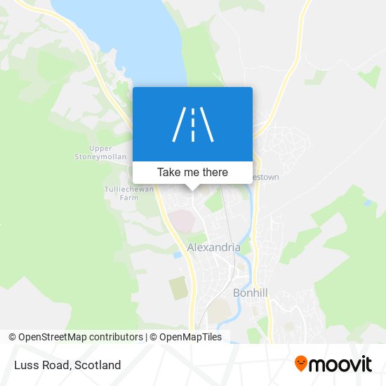 Luss Road map