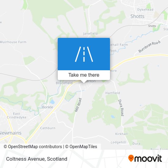 Coltness Avenue map