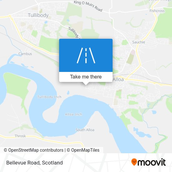 Bellevue Road map