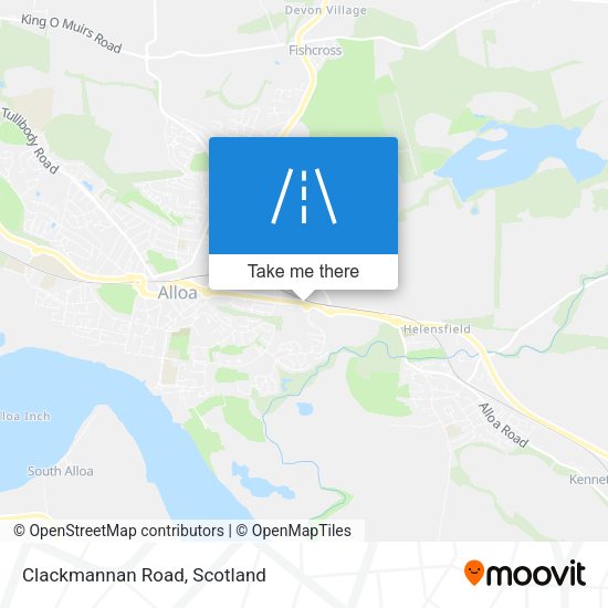 Clackmannan Road map