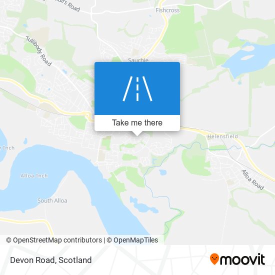 Devon Road map