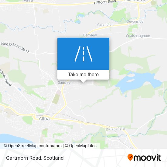 Gartmorn Road map