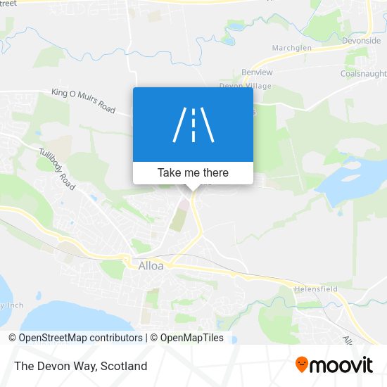 The Devon Way map