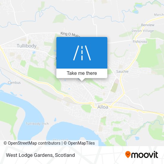 West Lodge Gardens map