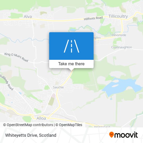Whiteyetts Drive map