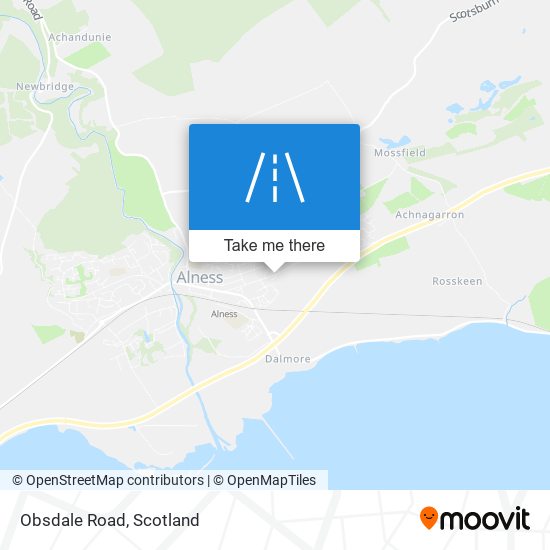 Obsdale Road map