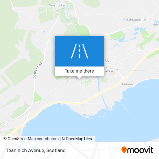 Teaninich Avenue map