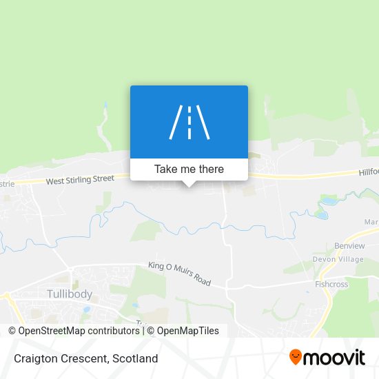 Craigton Crescent map