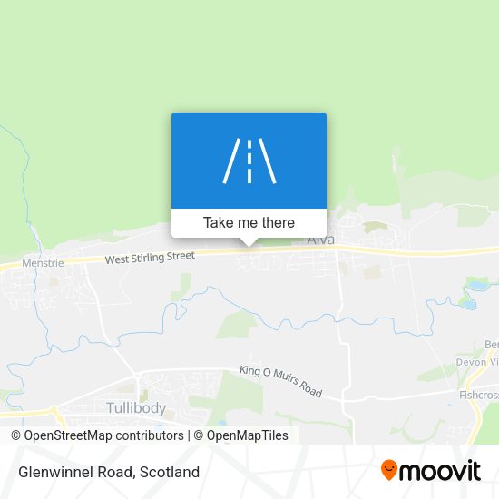 Glenwinnel Road map
