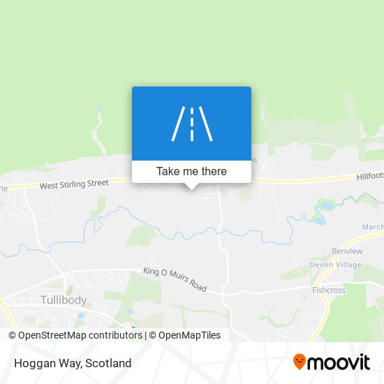 Hoggan Way map