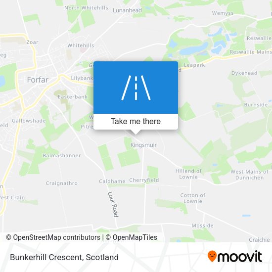 Bunkerhill Crescent map