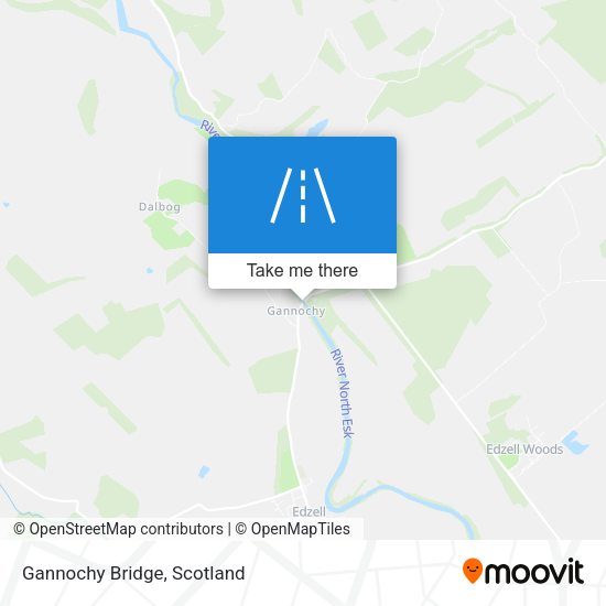 Gannochy Bridge map