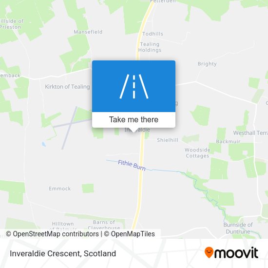 Inveraldie Crescent map