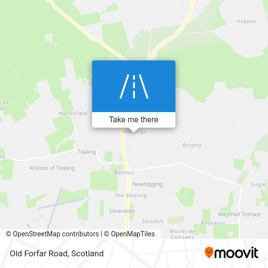 Old Forfar Road map