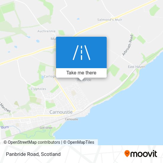 Panbride Road map