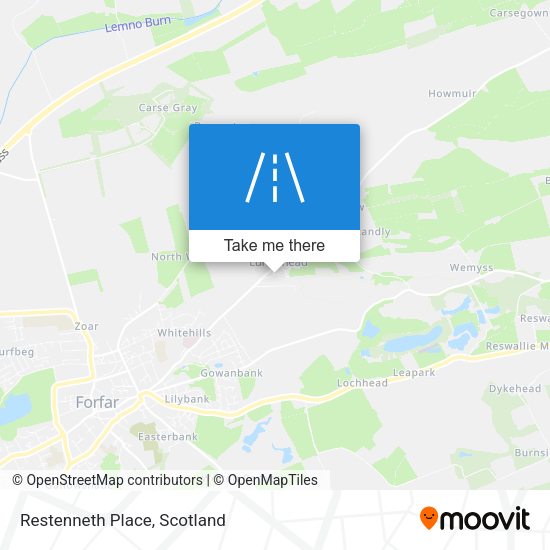 Restenneth Place map