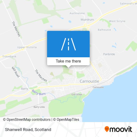 Shanwell Road map