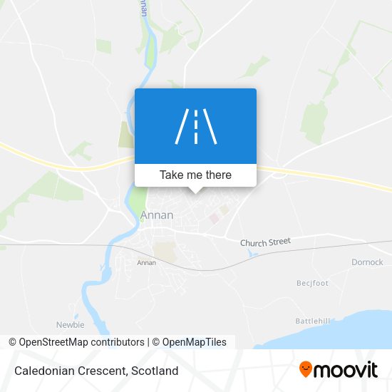 Caledonian Crescent map