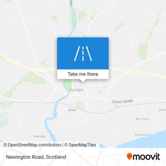 Newington Road map