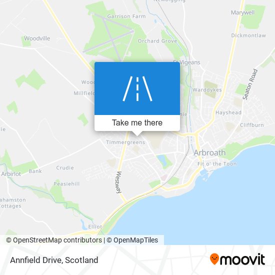Annfield Drive map
