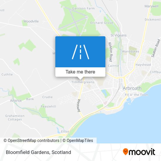 Bloomfield Gardens map