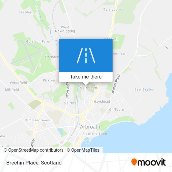 Brechin Place map