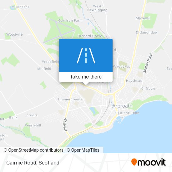 Cairnie Road map