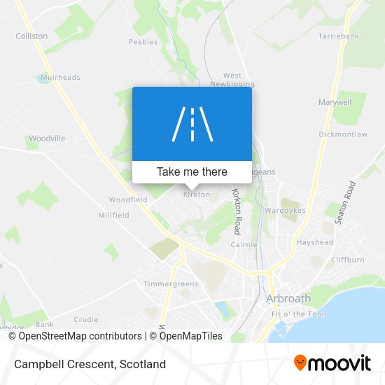 Campbell Crescent map