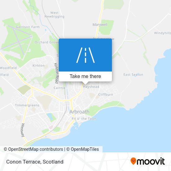 Conon Terrace map