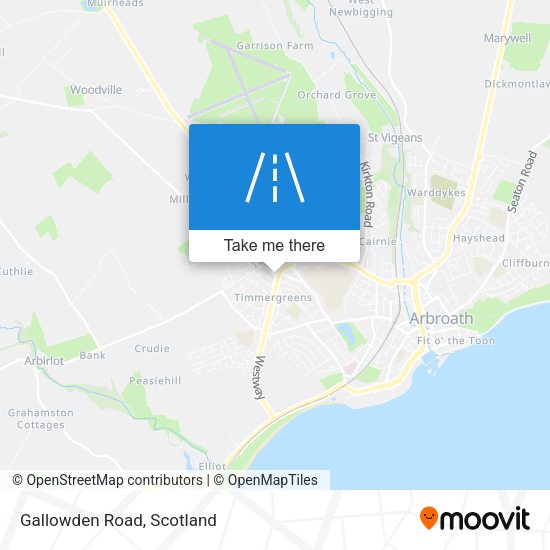 Gallowden Road map