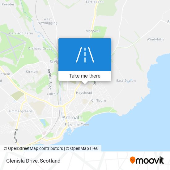 Glenisla Drive map