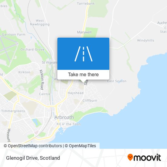 Glenogil Drive map