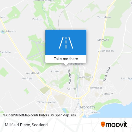Millfield Place map