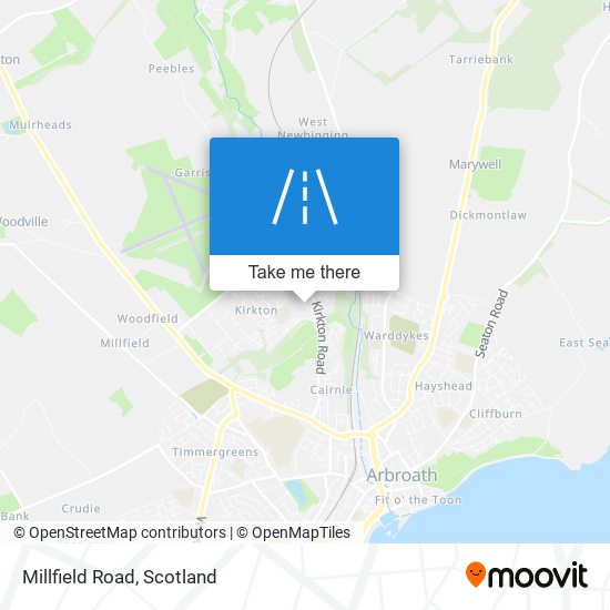 Millfield Road map