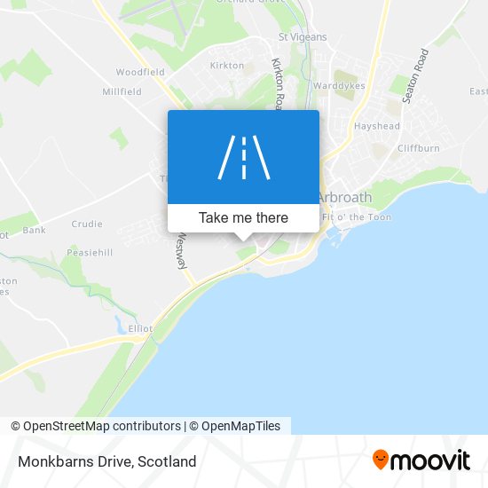 Monkbarns Drive map