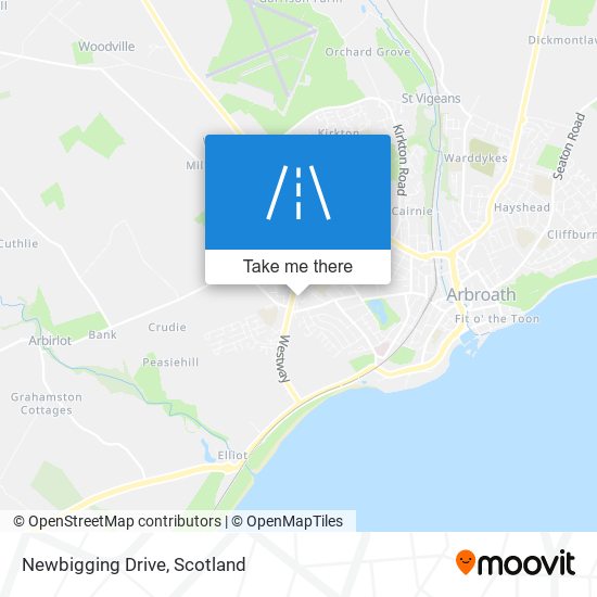 Newbigging Drive map