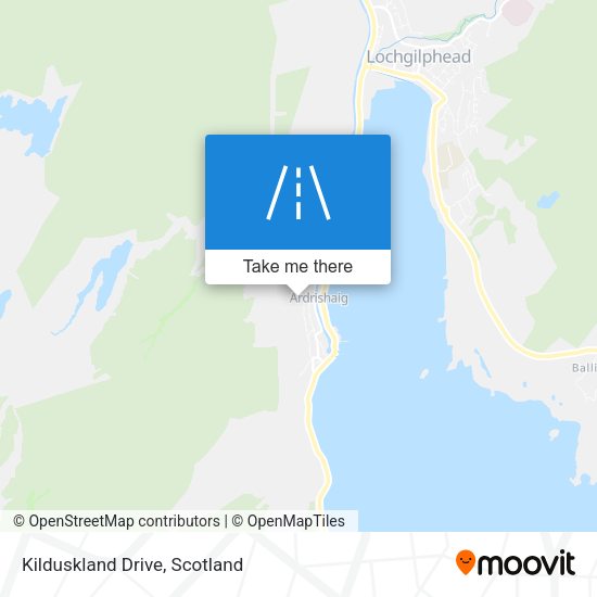 Kilduskland Drive map