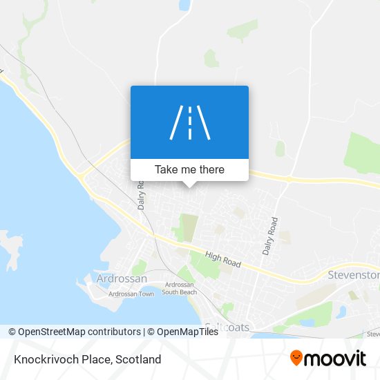 Knockrivoch Place map