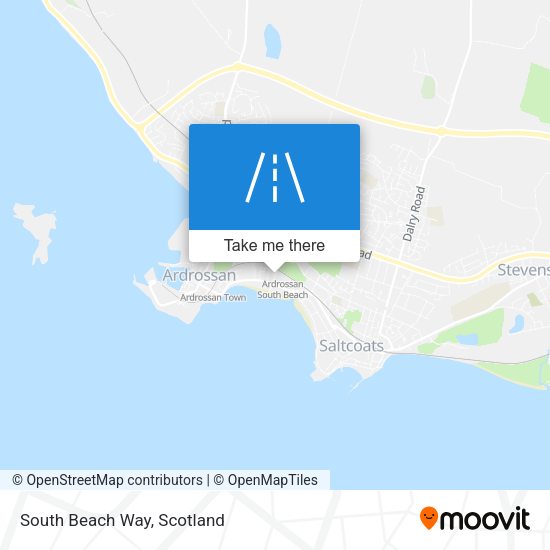 South Beach Way map