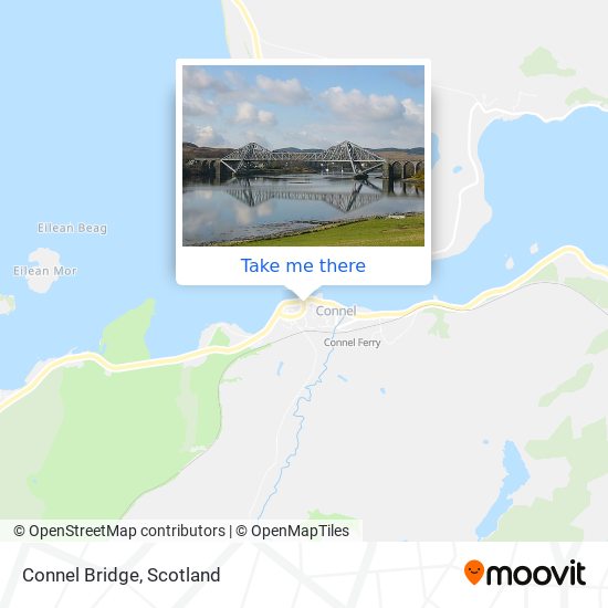 Connel Bridge map