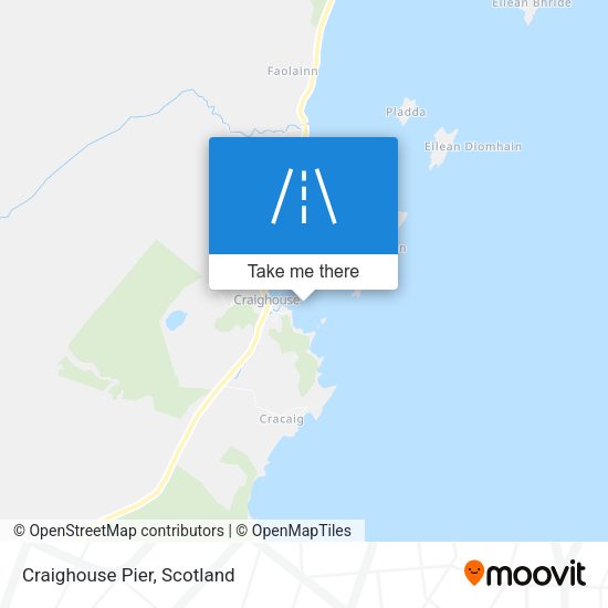 Craighouse Pier map