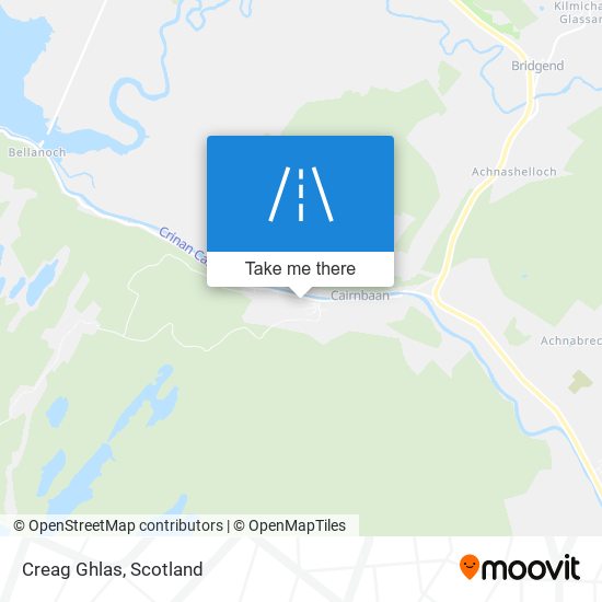 Creag Ghlas map