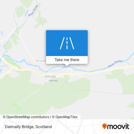 Dalmally Bridge map