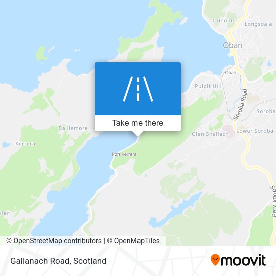 Gallanach Road map