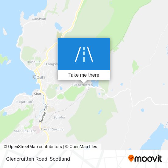 Glencruitten Road map