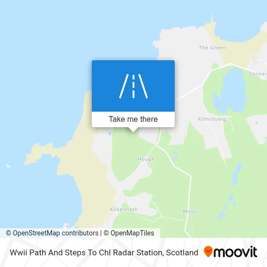 Wwii Path And Steps To Chl Radar Station map