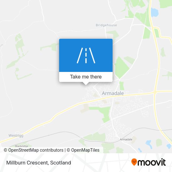 Millburn Crescent map