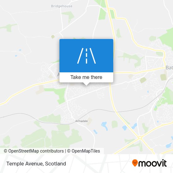 Temple Avenue map